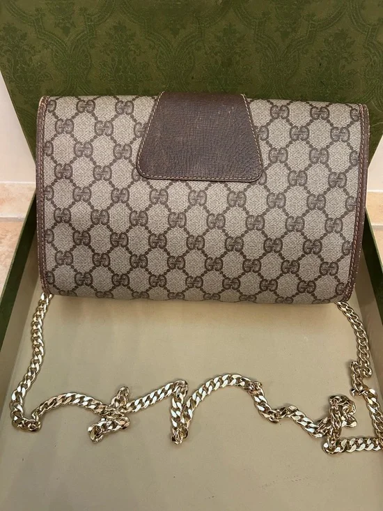Gucci Brown Monogram GG Cross Bag - Picture 5 of 10